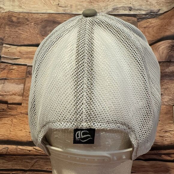 AG Texas Trucker Hat Khaki White Mesh Snapback Baseball Cap Logo Outdoor Farm - Picture 4 of 8